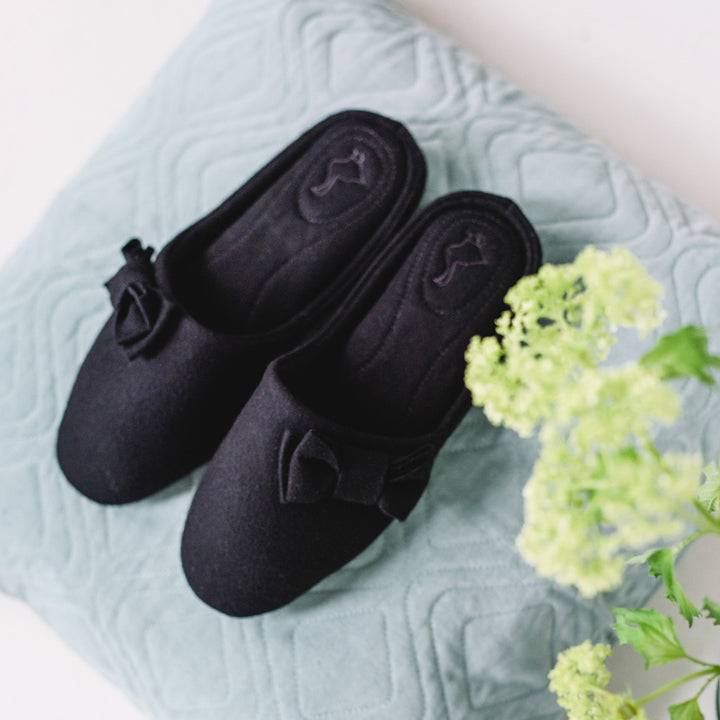 Pampuschen Jacky wool schwarz Outlet