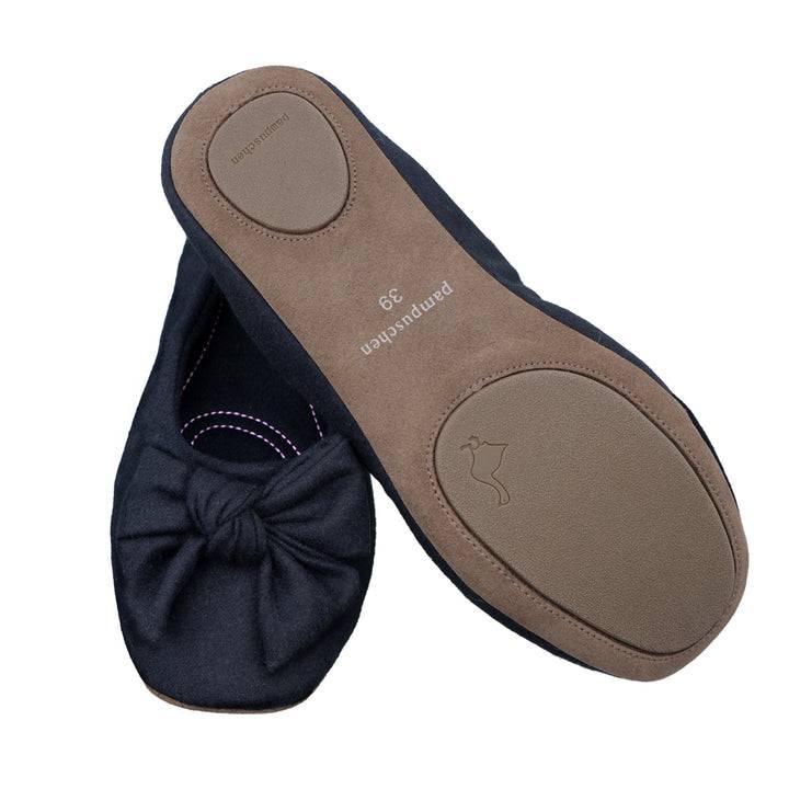 Pampuschen Daisy wool schwarz Hotsell