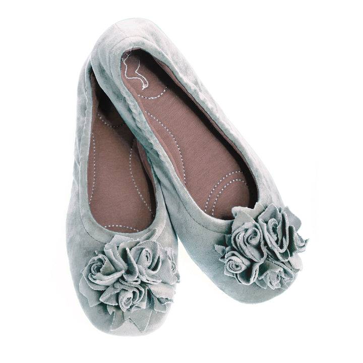 Pampuschen Grace velvet eisgrau im Angebot