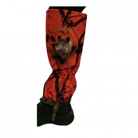 Parforce Gamaschen WILD ZONE camouflage mit wildschweinmotiv (orange) Kostenlose Rückgabe