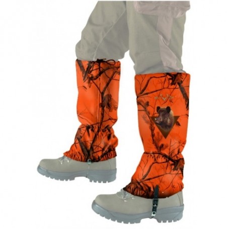 Parforce Gamaschen WILD ZONE camouflage mit wildschweinmotiv (orange) Kostenlose Rückgabe
