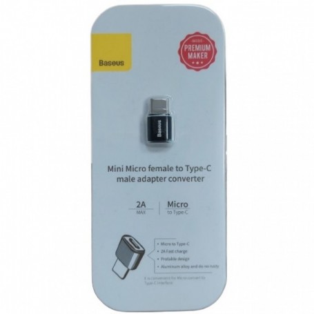 Parforce Adapter Baseus USB C - Micro-USB-B-Stecker, mit OTG-Unterstützung (CAMOTG-01) 50% Rabatt mit kostenlosem Versand
