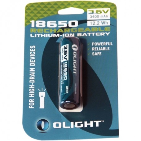 Parforce Akku OLIGHT 18650 Lithium-Ion 3400mAh (1 Stk.) Begrenzt auf 3 Tage
