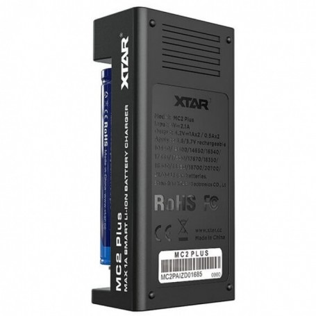 Parforce Ladegerät XTAR MC2 Plus 1-2 Li-Ion 3,7V 10440-21700 mit LED Verkauf