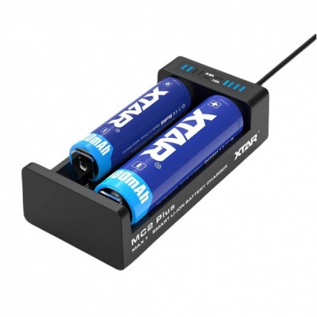 Parforce Ladegerät XTAR MC2 Plus 1-2 Li-Ion 3,7V 10440-21700 mit LED Verkauf