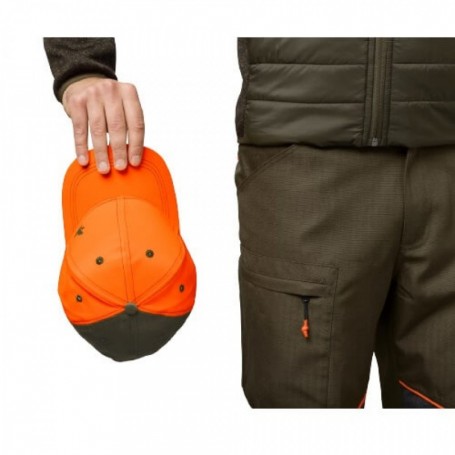 Parforce Cap SEELAND Venture (Kieferngrün/Hi-Vis orange) Einheitsgröße Versandkostenfrei