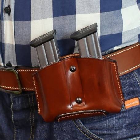 Parforce Zeitschriftentasche Falco Sig Sauer P320 4,7* Leder, braun F203-SSP320-R-BL Vierteljährliche Förderung