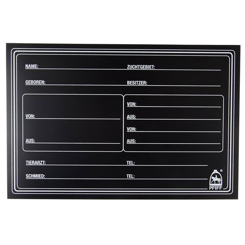 PFIFF 101847 Stallabstammungstafel