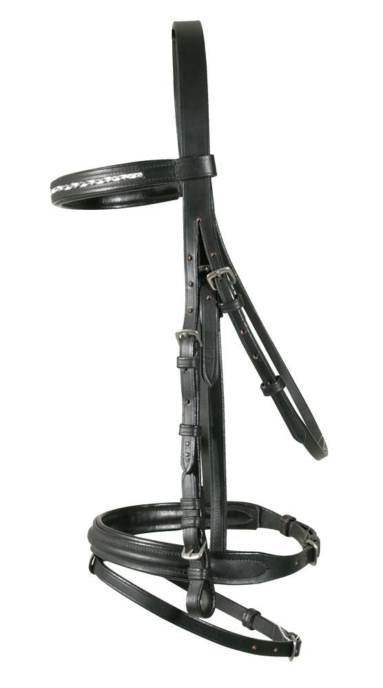 PFIFF 100630 Trense 'Cornwall' mit Stirnband weiß/silberfarben MENGENANGEBOT