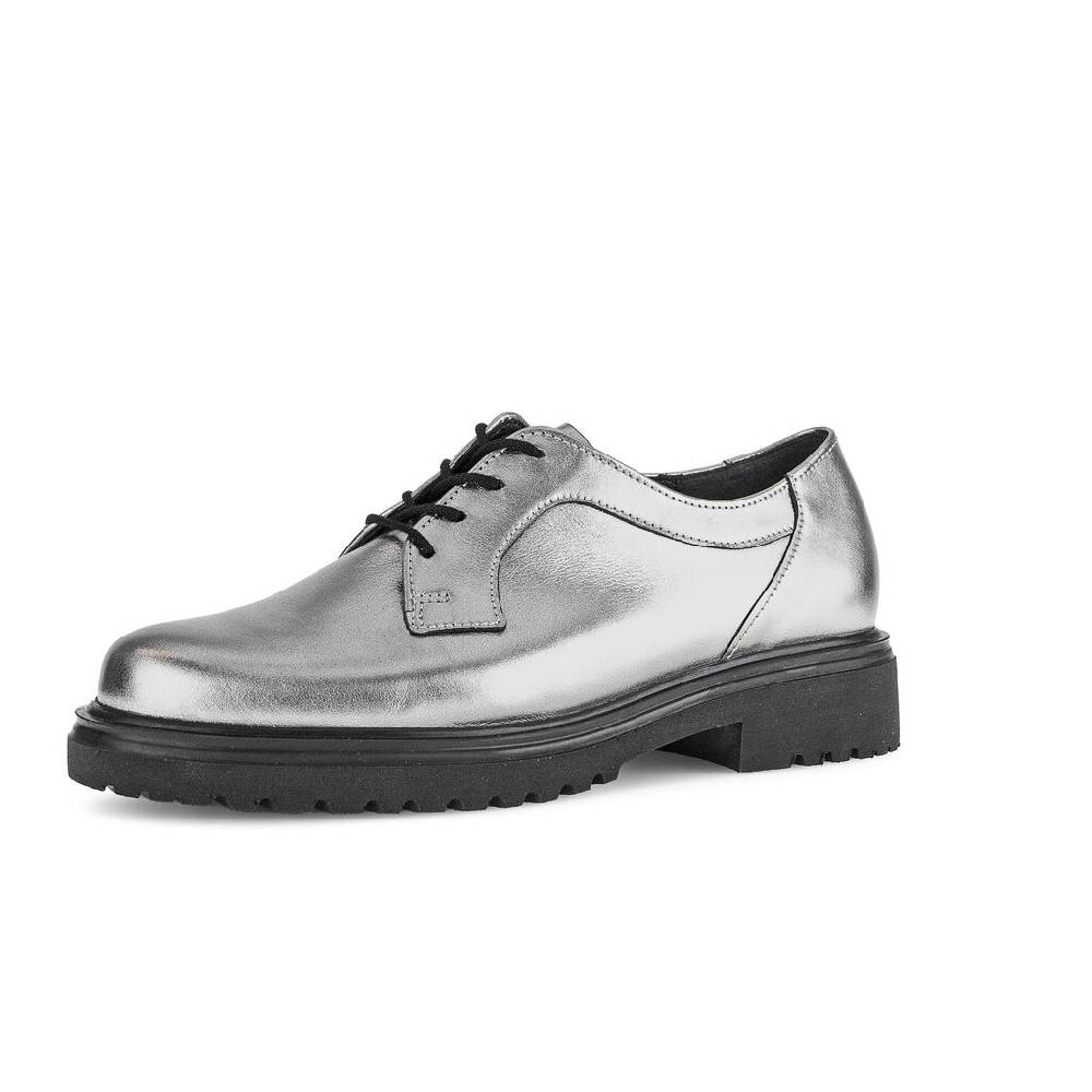 Pius Gabor Schnürschuh silber Online Outlet