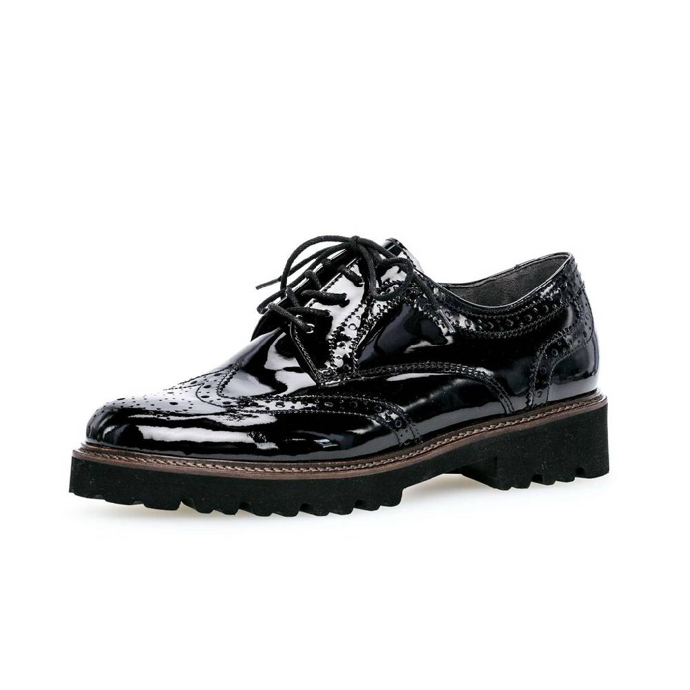 Pius Gabor Schnürschuh schwarz Neueste Mode