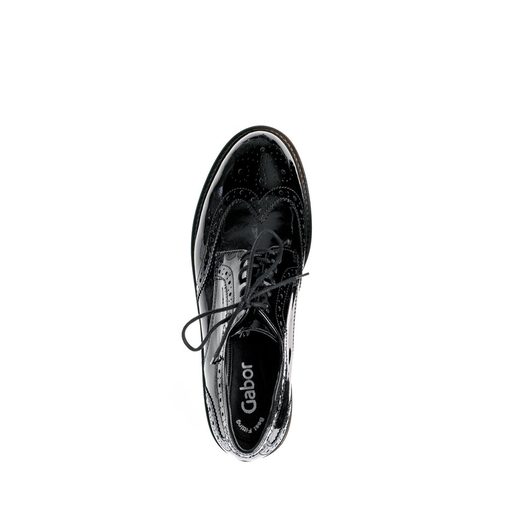 Pius Gabor Schnürschuh schwarz Neueste Mode
