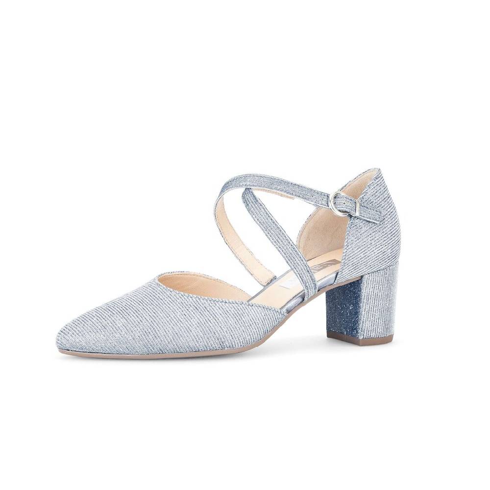 Pius Gabor Spangenpumps blau Riesige Rabatte
