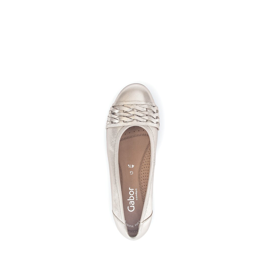 Pius Gabor Sportliche Ballerina gold Kostenloser Versand international