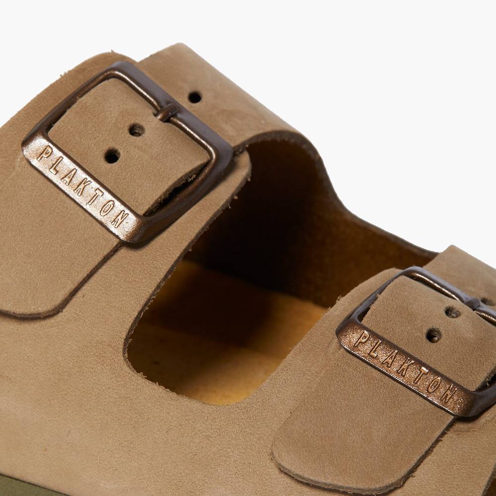 Plakton Formentera Beige-Khaki Nobuck Kauf eins, bekomm eins gratis