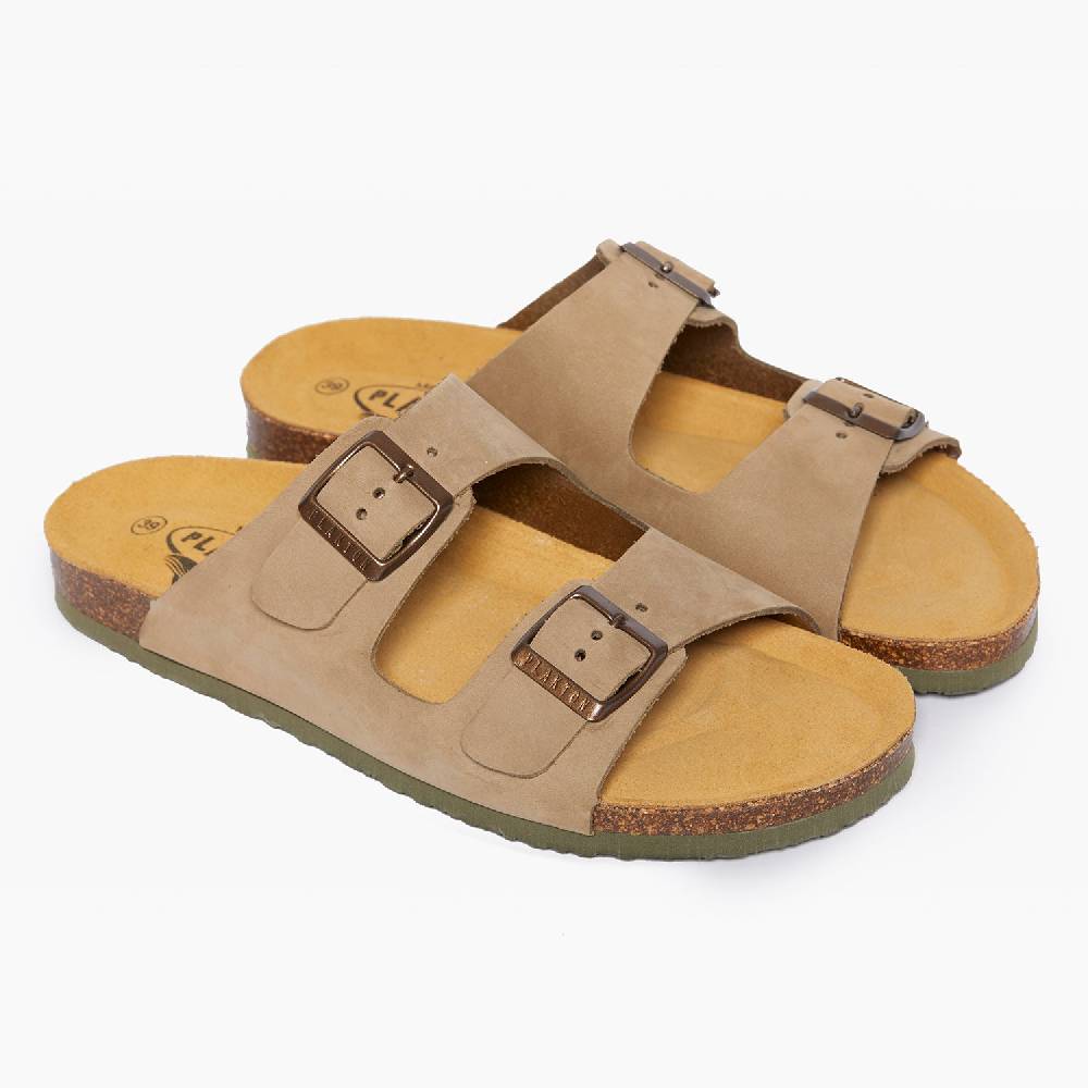 Plakton Formentera Beige-Khaki Nobuck Kauf eins, bekomm eins gratis