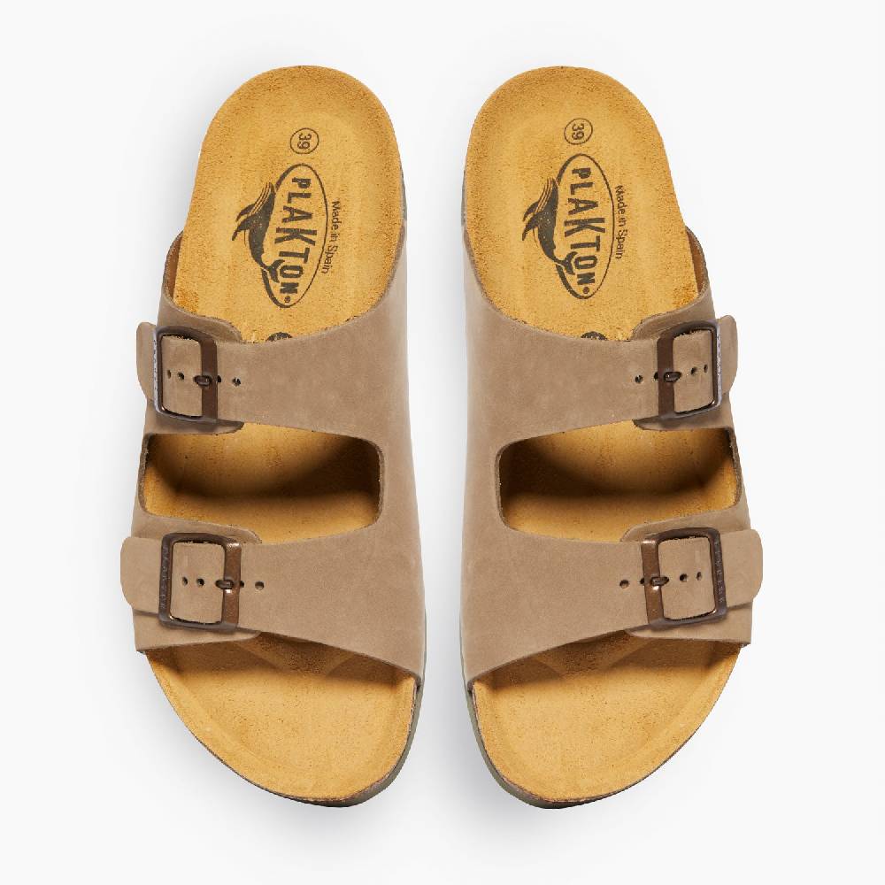 Plakton Formentera Beige-Khaki Nobuck Kauf eins, bekomm eins gratis