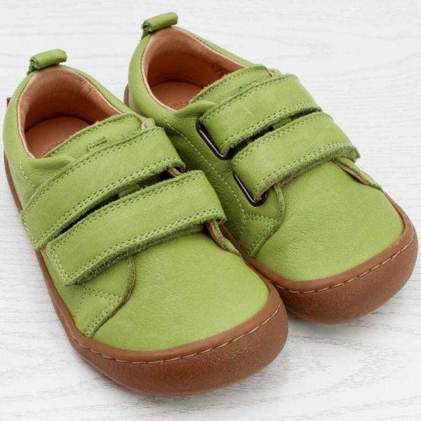 Pololo Barfuss Sneaker Leder hellgrün