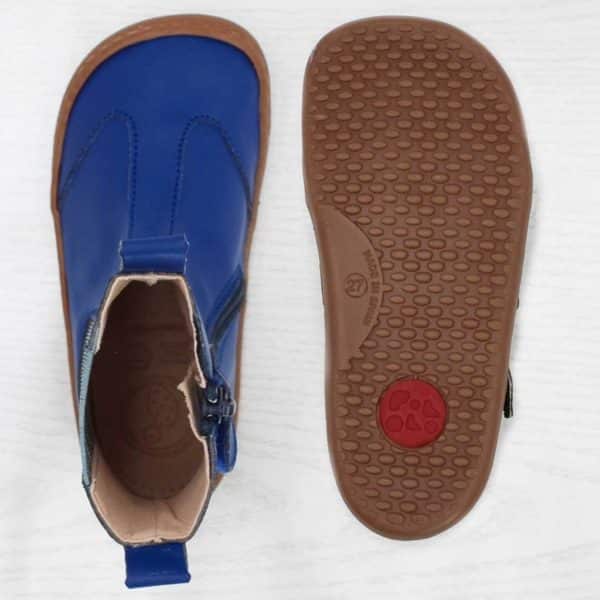 Pololo Barfußschuh Chelsea aus Kaktusleder Blau (vegan) Nur noch ein Tag übrig
