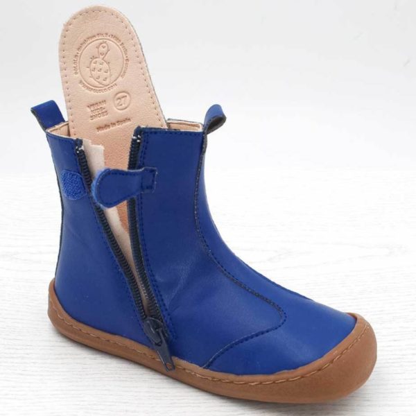 Pololo Barfußschuh Chelsea aus Kaktusleder Blau (vegan) Nur noch ein Tag übrig