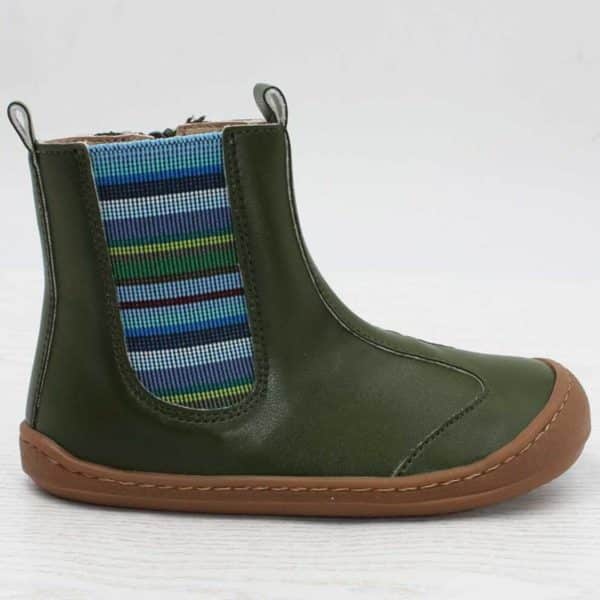Pololo Barfußschuh Chelsea aus Kaktusleder Grün (vegan) Riesige Rabatte