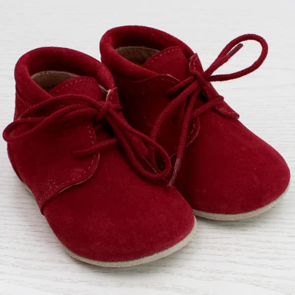 Pololo Für die ersten Schritte – “Porto” der Barfuß Kleinkindschuh rot