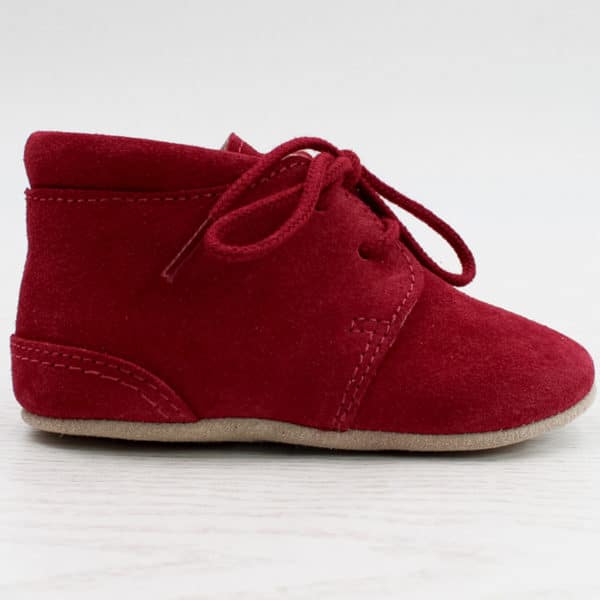 Pololo Für die ersten Schritte – “Porto” der Barfuß Kleinkindschuh rot Fabrikladen