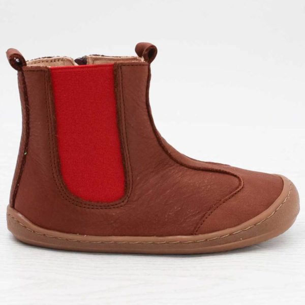 Pololo Barfußschuh Chelsea Leder Braun zollfrei
