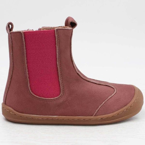 Pololo Barfußschuh Chelsea Leder Lila 50% Rabatt für begrenzte Zeit