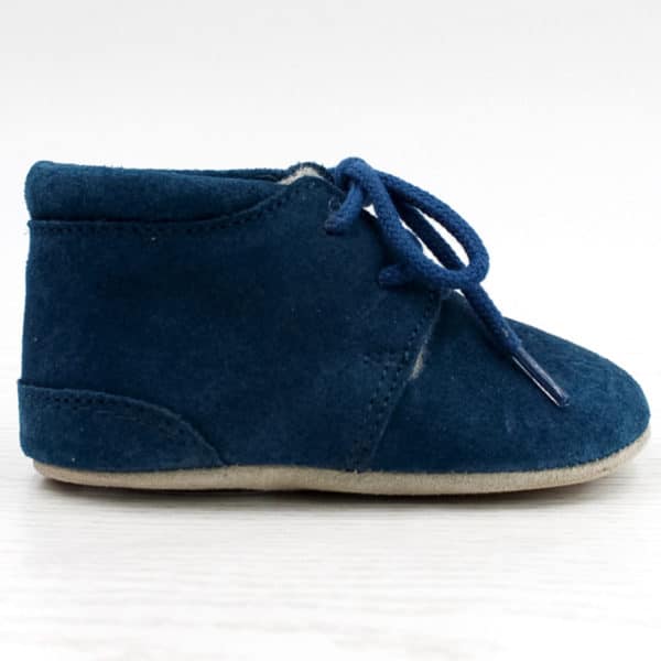 Pololo Für die ersten Schritte – “Porto” der Barfuß Kleinkinderschuh Wollgefüttert blau Rabatte dieses Monats