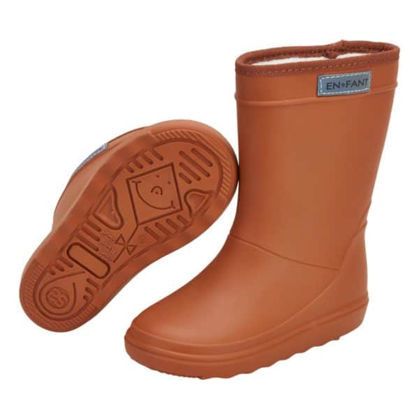 Pololo Gummistiefel EnFant gefüttert Braun 20-30 Exklusivangebot