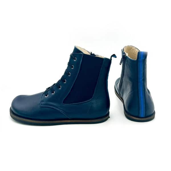 Pololo Barfußschuh Damenstiefellette „MN Aspen“ von Martin Natur – Blau Exklusive Angebote