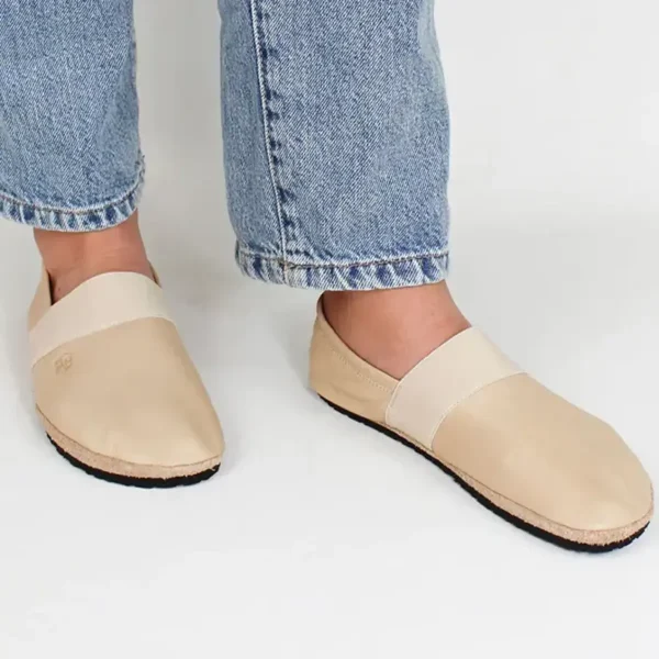 Pololo Barfußschuh für große Kinder und Erwachsene “MN-Apache” beige Neuheiten