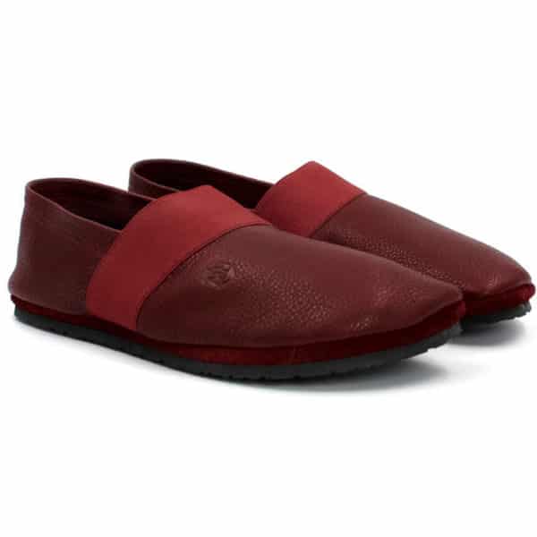 Pololo Barfußschuh für große Kinder und Erwachsene “MN-Apache” weinrot