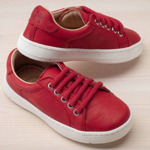 Pololo Leder-Sneaker Rot Fabrikladen