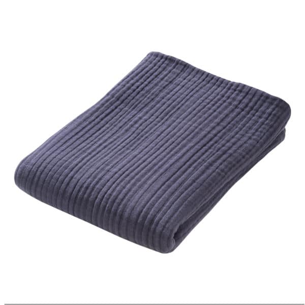 Pololo People Wear Organic Baumwoll-Mulldecke, 4-lagig , blau Begrenzt auf 3 Tage