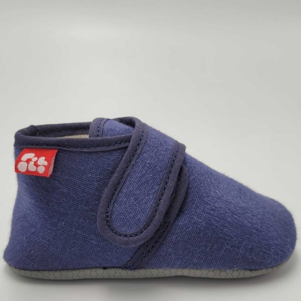 Pololo Barfuß Hausschuh mit Klettverschluss – blau Valentinstagsangebot