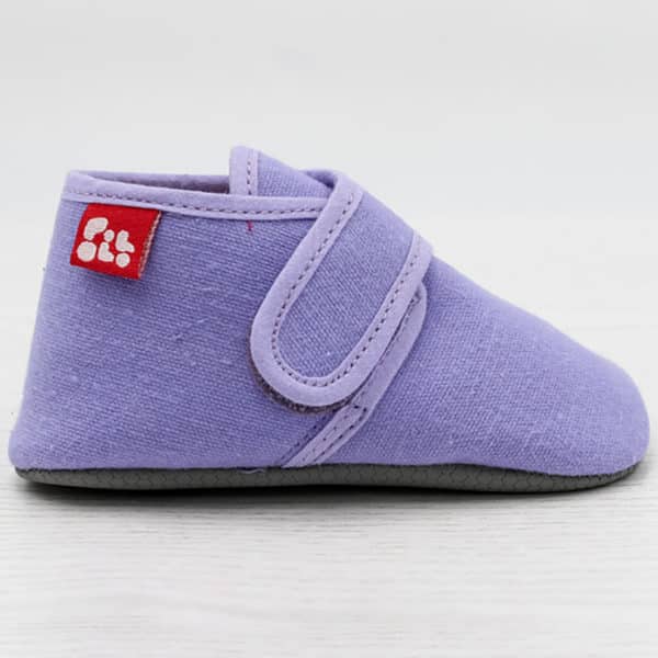 Pololo Barfuß Hausschuh mit Klettverschluss – lila Top Angebot