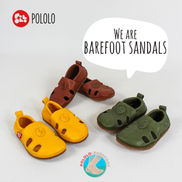 Pololo Barfuß Sandale “Sommer” Braun Neuheiten