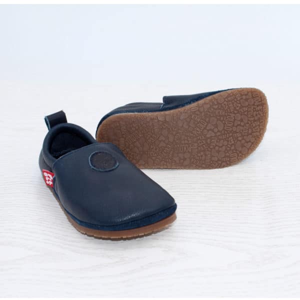 Pololo Barfußschuh Uni Leder Blau VIP-Rabatte