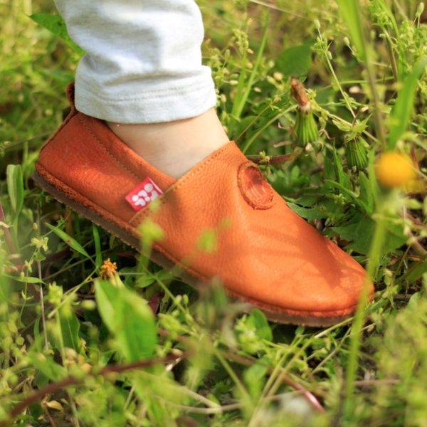 Pololo Barfußschuh Uni Leder Hellbraun Wochenangebot