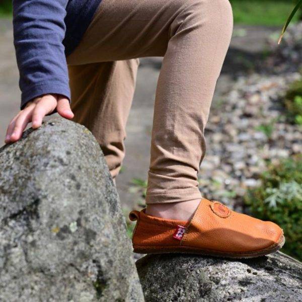 Pololo Barfußschuh Uni Leder Hellbraun Wochenangebot