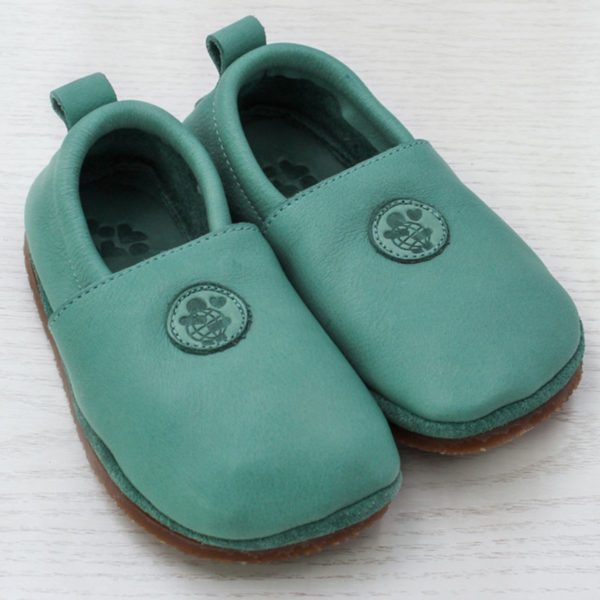 Pololo Barfußschuh Uni Leder Hellgrün