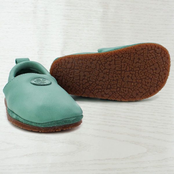 Pololo Barfußschuh Uni Leder Hellgrün Kostenlose Rückgabe