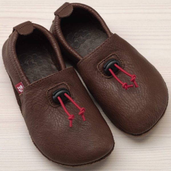 Pololo Outdoor Barfußschuh “Cordel” Dunkelbraun mit Gummisohle