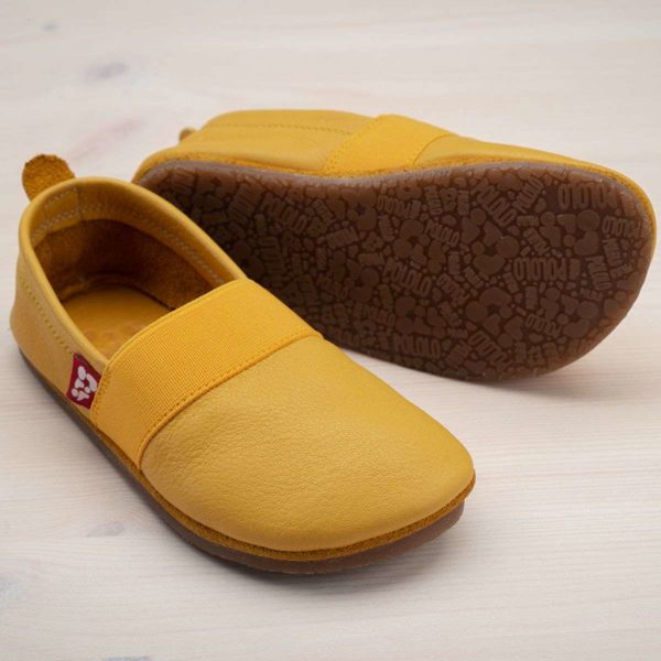 Pololo Outdoor Barfußschuh “Elastico” Gelb mit Gummisohle – Restgrößen 30-34 Zeitbegrenzte Promotion