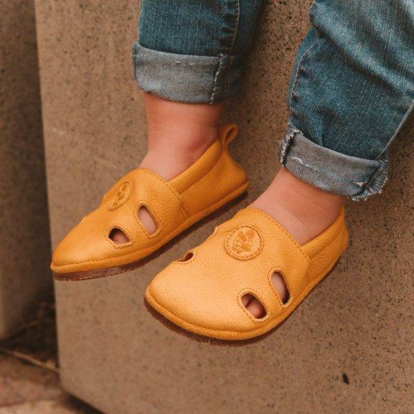 Pololo Barfuß Sandale “Sommer” Orange 50% Rabatt mit kostenlosem Versand