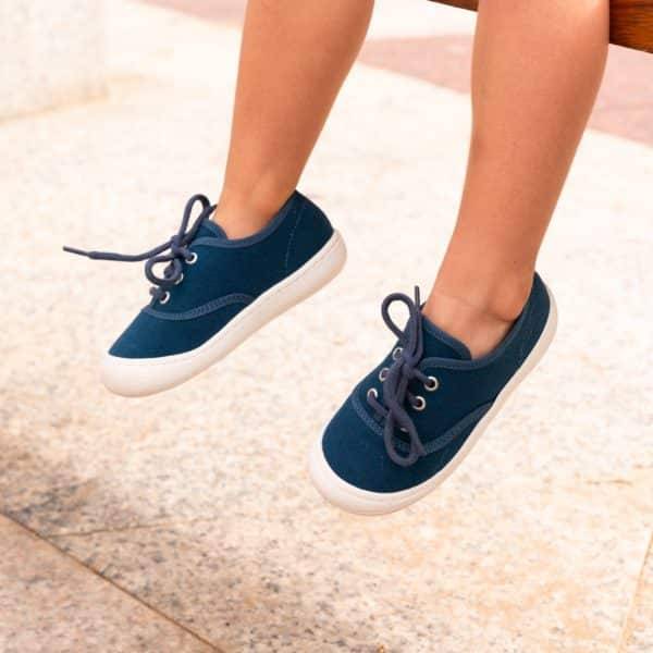 Pololo “Pepe” Baumwoll-Sneaker blau Fabrikverkauf