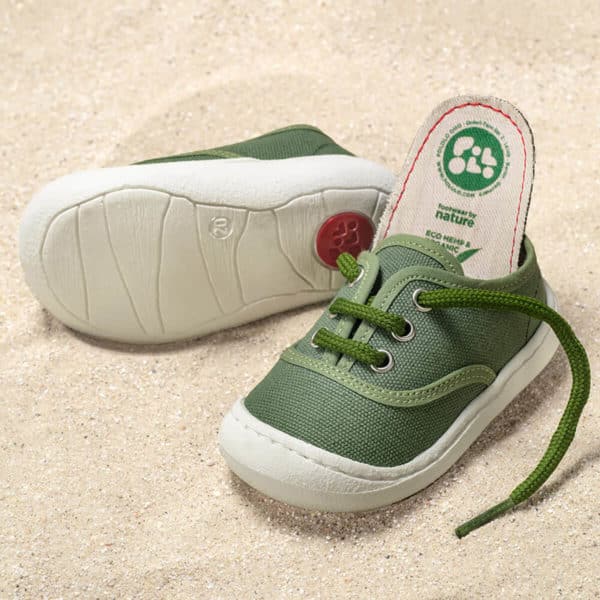 Pololo “Pepe” Baumwoll-Sneaker grün Kostenloser Versand