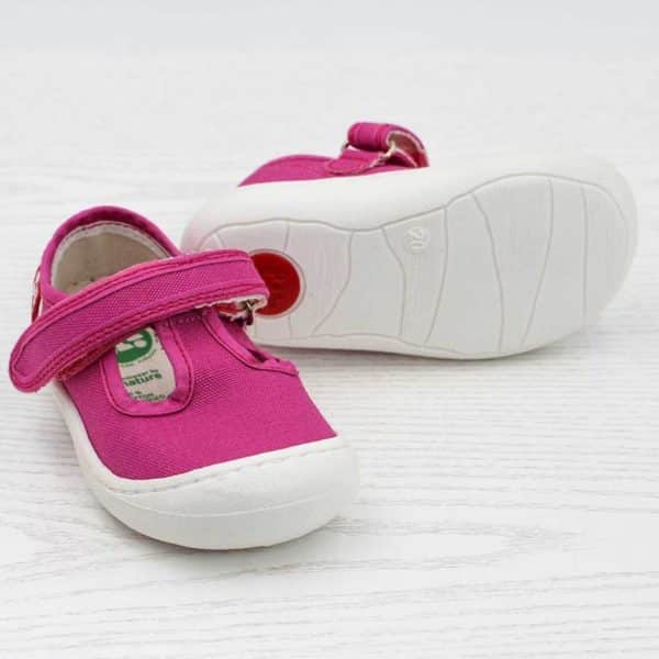 Pololo T-Bar Baumwollsandale “Arena” Pink Fabrikpreis